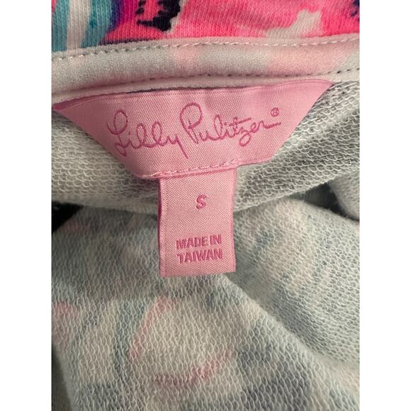 Lilly Pulitzer Skipper Popover UPF Quarter Zip Long Sleeve Printed Jacket Small - Picture 10 of 14